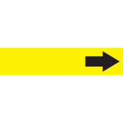 Snap Tite Pipe Markers, (Arrow) Black/Yellow